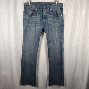 Levi's 527 Mens Relaxed Straight Leg Vintage Wash Jeans Size 32x30